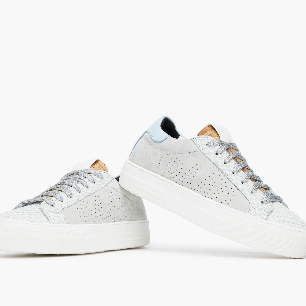 P448 Thea Platform Sneakers 38 Gray